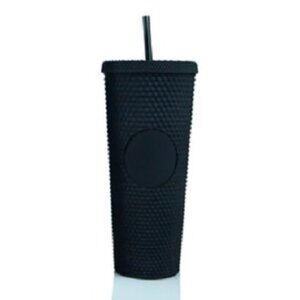 Studded Matte Black 24 ounce tumbler!